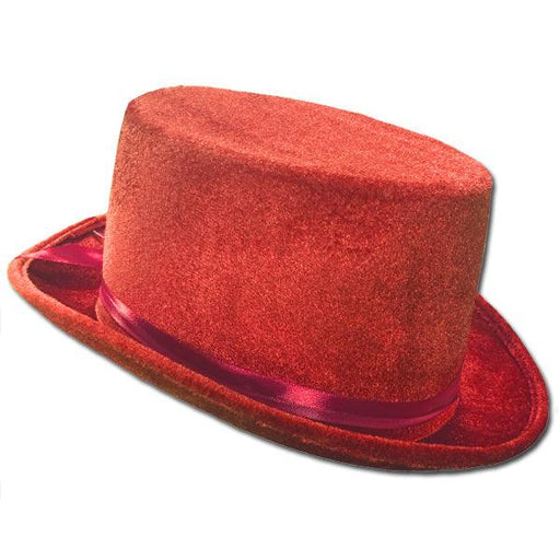 Red Velvet Top Hat - The Costume Company