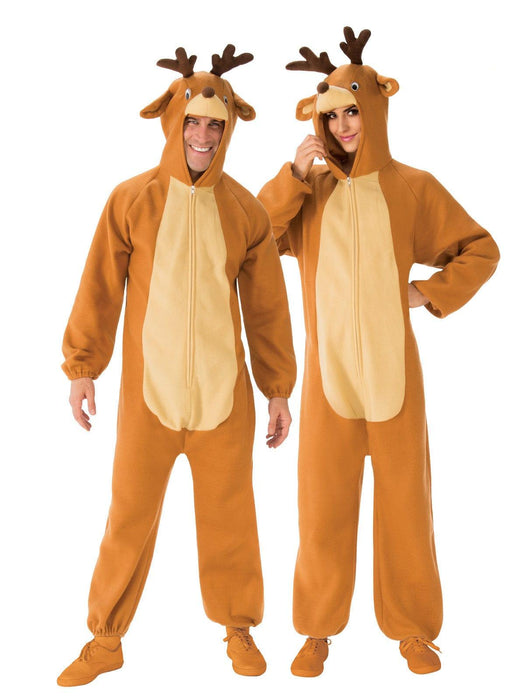 Reindeer Onesie Adult Costume - Buy Online Only - The Costume Company