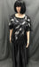 Roaring 20's Sequin Top of Black and Silver Leaves with Long Skirt - Hire - The Costume Company | Fancy Dress Costumes Hire and Purchase Brisbane and Australia