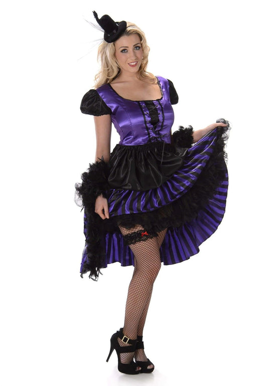 Saloon Girl Purple and Black Dress - Buy Online Only - The Costume Company