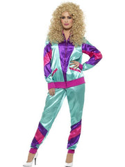 1980s Blue and Purple Shell Suit - Retro Fashion - Buy Online