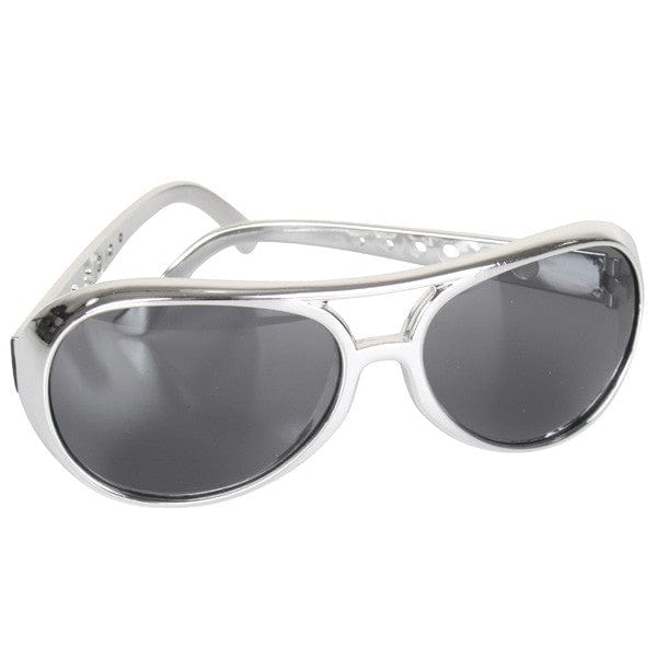 Silver Elvis Style Glasses