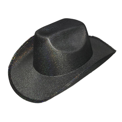 Space Cowboy Black/Silver Shimmer Hat | Buy Online - The Costume Company | Australian & Family Owned  