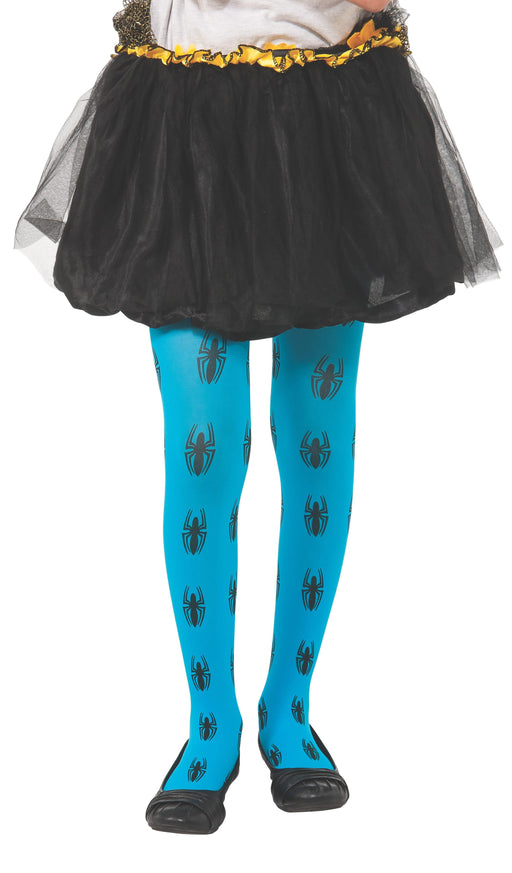 Spider-girl Blue Child Tights || Buy Online - The Costume Company | Australian & Family Owned 