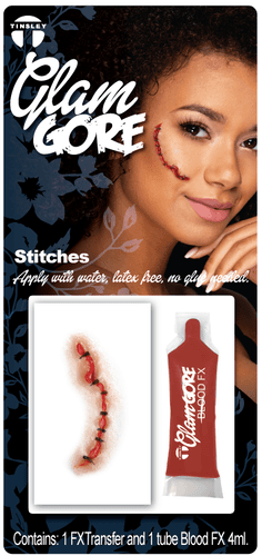 Stitches with Blood 3D Transfers - Buy Online Only - The Costume Company