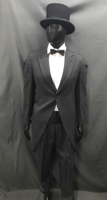 Suit Black and Grey with Top Hat - Hire - The Costume Company | Fancy Dress Costumes Hire and Purchase Brisbane and Australia