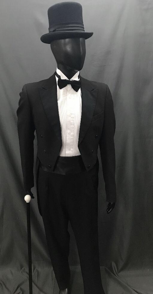 Suit Black Tails - Hire - The Costume Company | Fancy Dress Costumes Hire and Purchase Brisbane and Australia