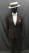 1920s Suit Brown Pinstripe - Hire - The Costume Company | Fancy Dress Costumes Hire and Purchase Brisbane and Australia