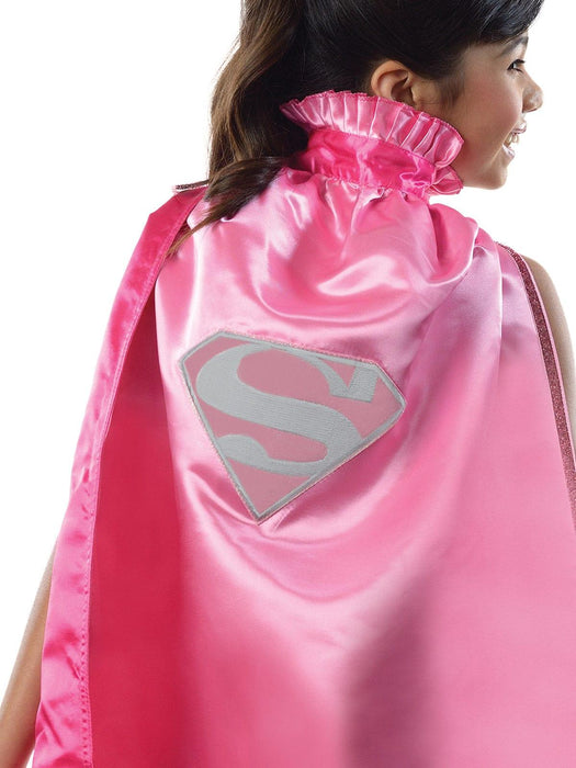 Supergirl Dc Pink Cape Child - Buy Online Only - The Costume Company