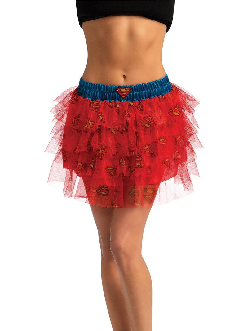Supergirl Skirt With Sequins Adult Costume 