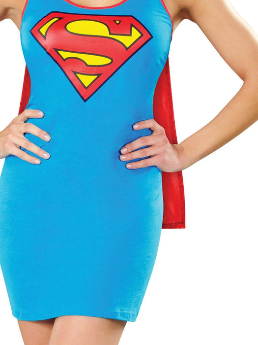 Supergirl Tank Dress Light Blue - Buy Online Only - The Costume Company | Australian & Family Owned