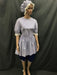 1920s Simmers Blue and White Stripe with Swim Cap - Hire - The Costume Company | Fancy Dress Costumes Hire and Purchase Brisbane and Australia