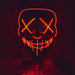 Red Neon Flashing Mask | Halloween Costumes Australia