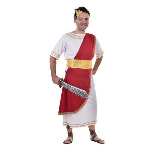 Toga White Caesar Mens Costume with Plus sizes - The Costume Company