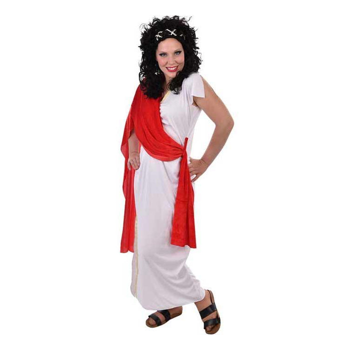 Toga White Roman Woman Costume with Plus sizes - The Costume Company