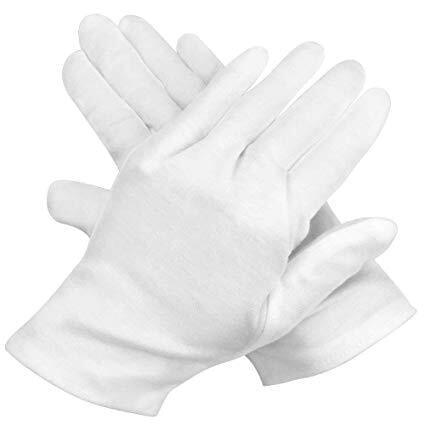 White Santa Gloves - Santa Costume Accessories