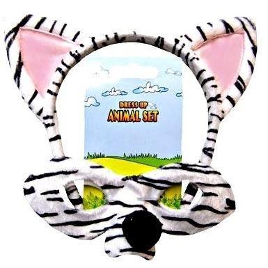 Zebra - Headband and Mask Set - The Costume Company | Fancy Dress Costumes Hire and Purchase Brisbane and Australia